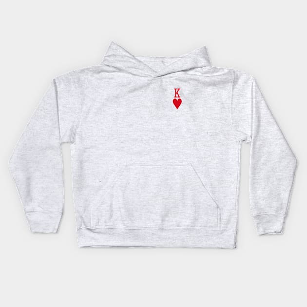 King of Hearts Kids Hoodie by UncommonImagery